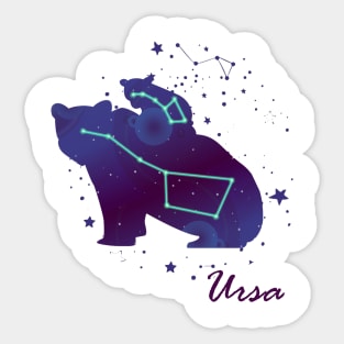 Ursa Constellation Sticker